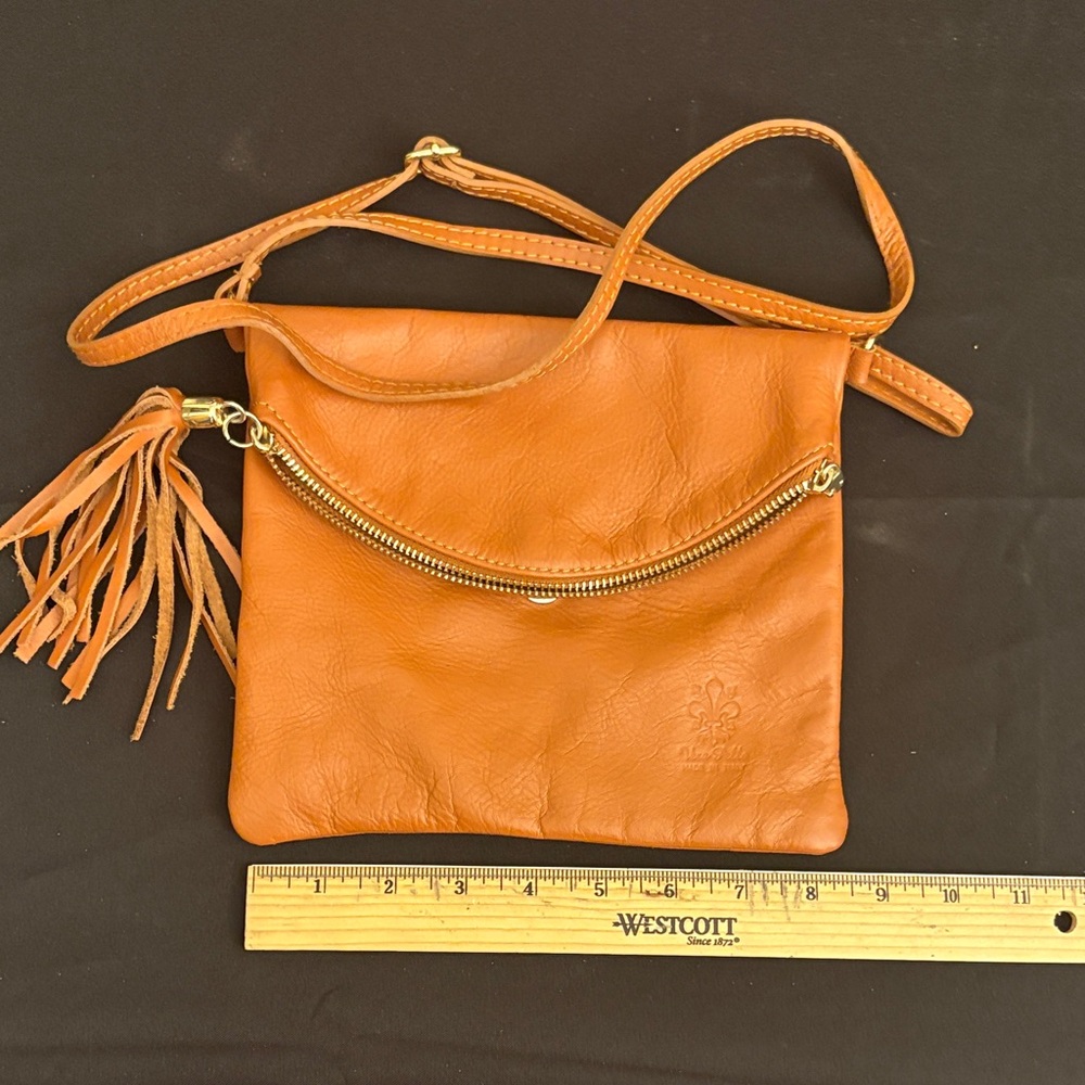 Tan Leather Crossbody Bag